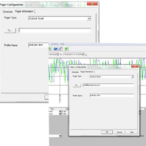 FacilityNet™ Monitoring Software configuration screen shot